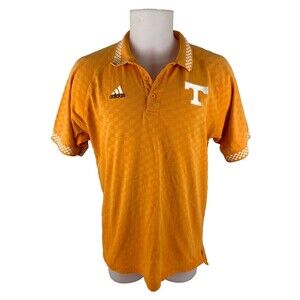 University of Tennessee Volunteers Adidas Orange Retro Vintage Polo Shirt Mens L
